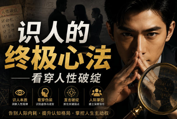 付费文章:识人的终极心法——看穿人性破绽-皮皮网创