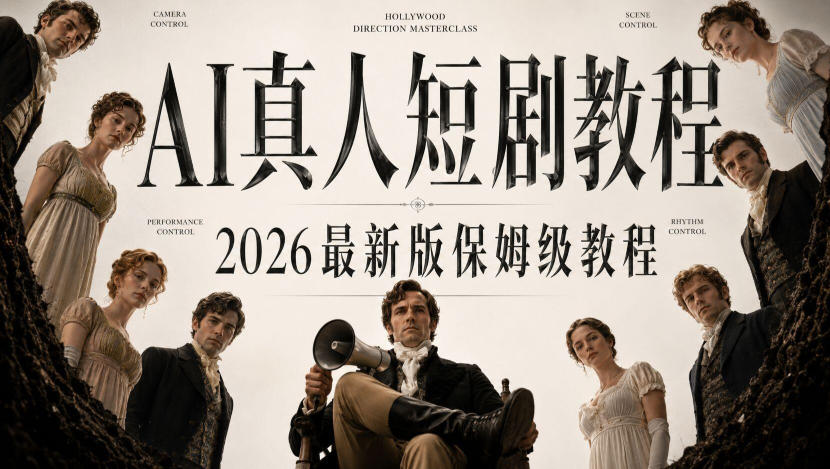 AI真人短剧制作全流程,AI视频大佬专为零基础研制的AI短剧教程,保姆级教程,新手一学就会!-皮皮网创