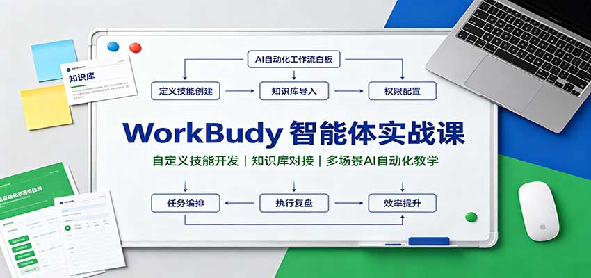 WorkBuddy智能体实战课:自定义技能开发,知识库对接,多场景AI自动化教学-皮皮网创