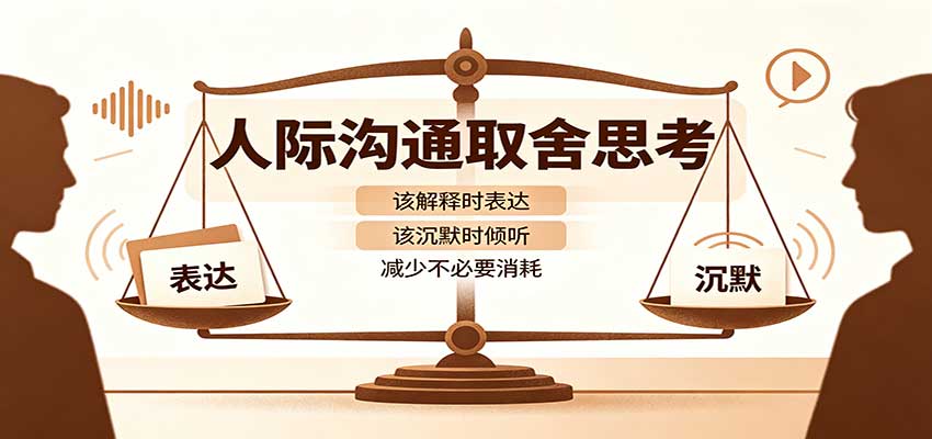 人际沟通取舍思考:分清解释与沉默边界,拿捏职场生活沟通分寸减少情绪内耗-皮皮网创