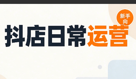 抖音小店日常运营-皮皮网创