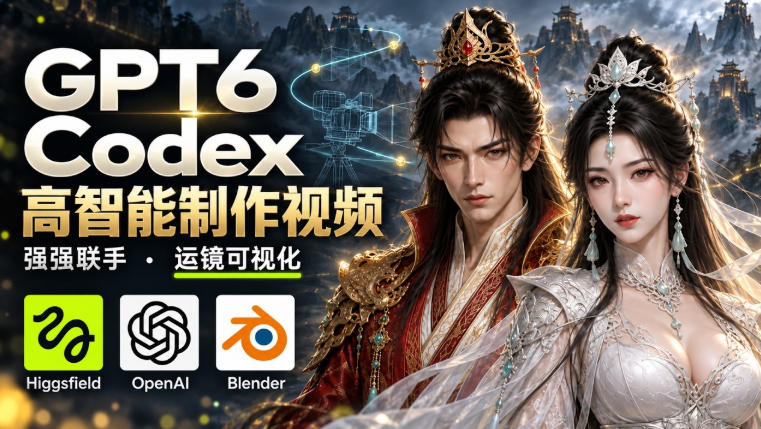 GPT-6 Astra×Codex高智能制作视频!联手Higgsfield,运镜可视化实战-皮皮网创