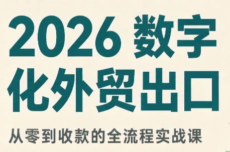 2026数字化外贸:AI时代的出口业务流程实务-皮皮网创