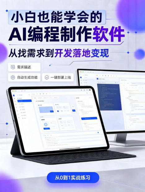 手把手教会你ai编程制作软件到变现全路径,零基础小白轻松上手,从找需求到开发落地变现【揭秘】-皮皮网创
