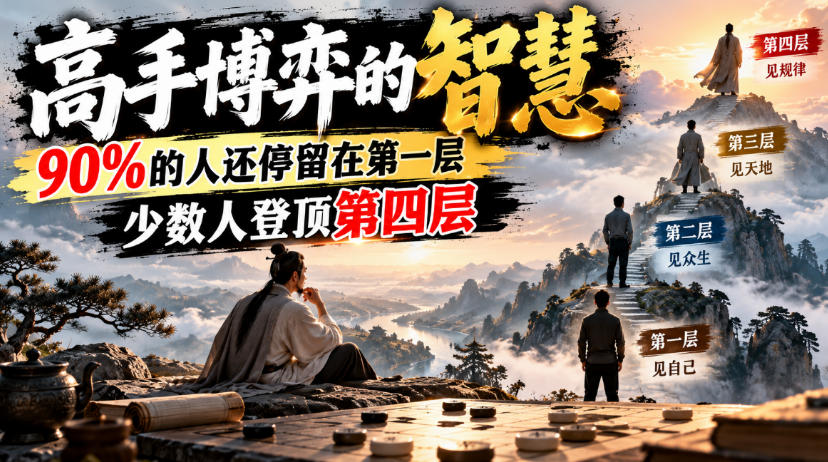 付费文章:高手博弈的智慧,90%的人还停留在第一层,少数人登顶第四层-皮皮网创