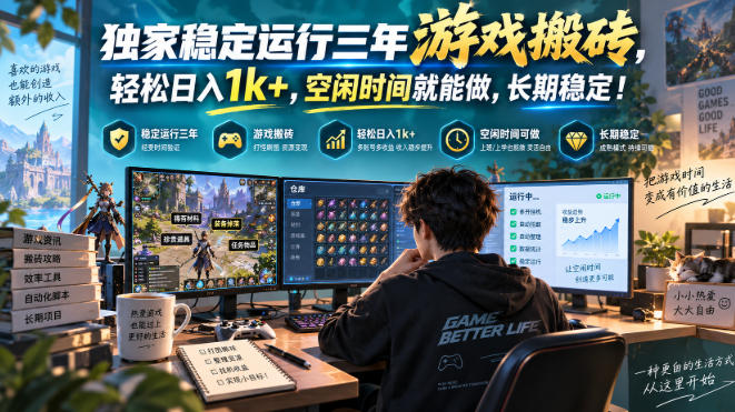 三款AI自动化游戏副业,日入千元,可批量矩阵操作适合新手小白!-皮皮网创