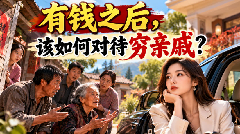 某公众号付费文章:有钱之后,该如何对待穷亲戚?-皮皮网创