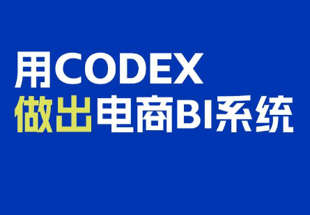 电商108将·用Codex做出电商BI系统-皮皮网创