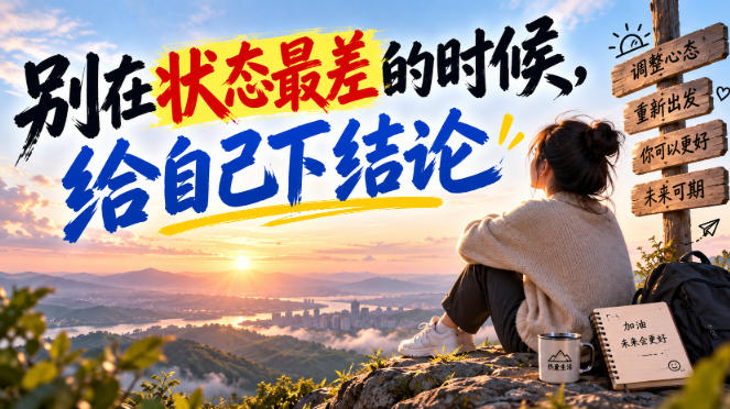 某公众号付费文章：别在状态最差的时候，给自己下结论-皮皮网创