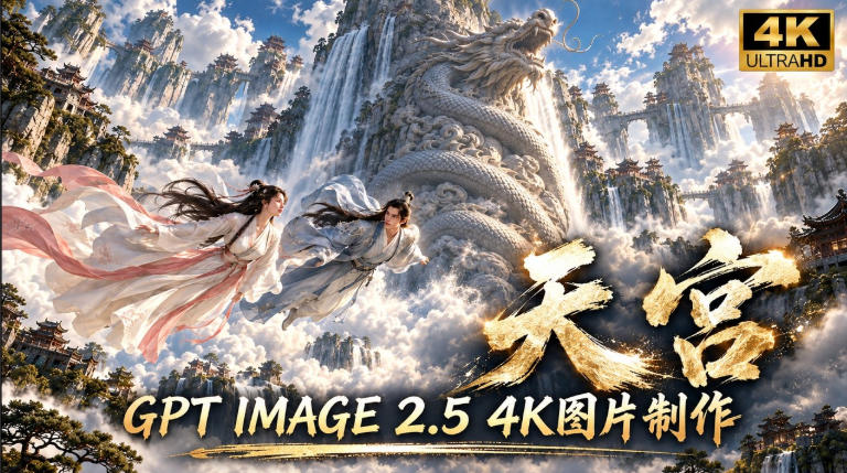 GPT Image 2.5实测！4K到底多清楚？皮肤、手指、修图与天宫场景全面测试-皮皮网创