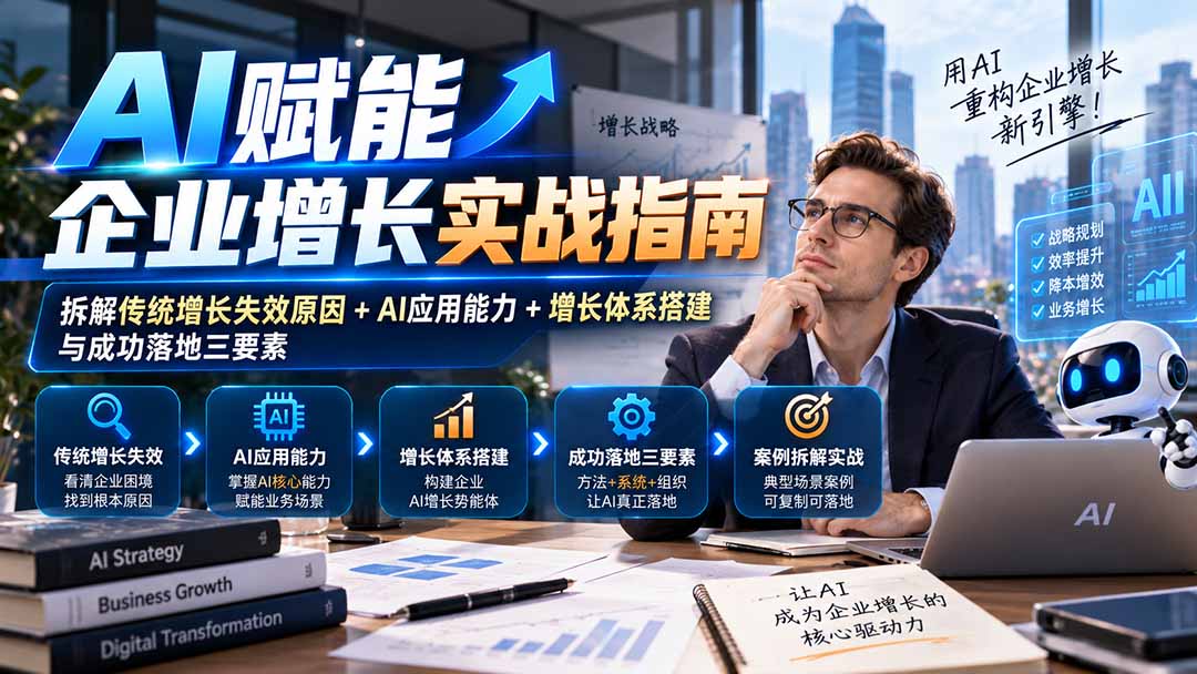 【无水印】AI赋能企业增长实战指南:拆解传统增长失效原因+AI应用能力+增长体系搭建与成功落地三要素-皮皮网创