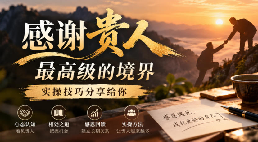 某公众号付费文章：感谢贵人最高级的境界，实操技巧分享给你-皮皮网创