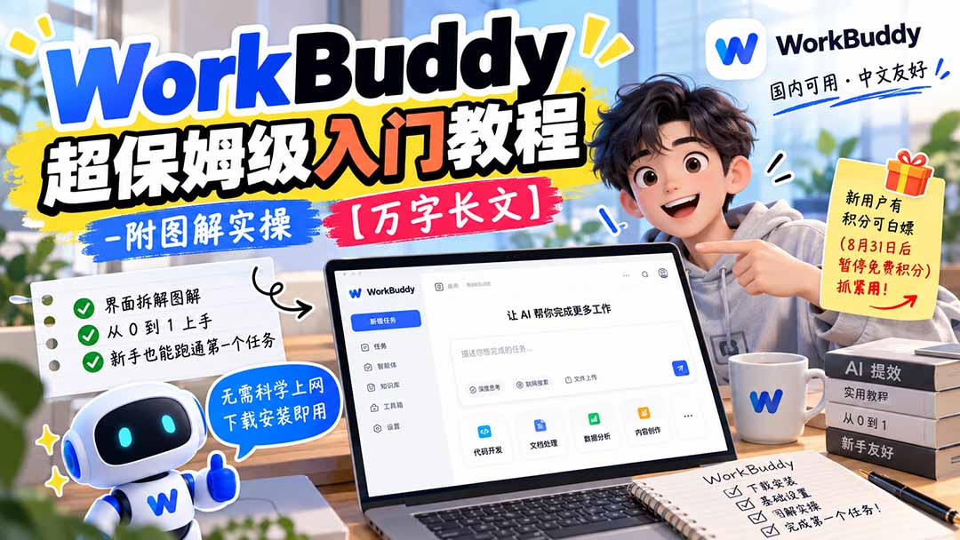 WorkBuddy 超保姆级入门教程-附图解实操 【万字长文】-皮皮网创