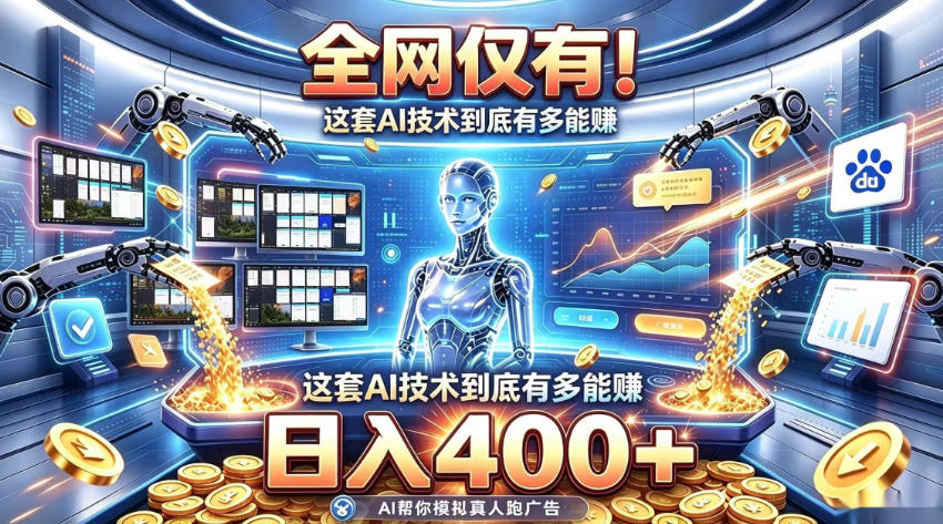 全网仅有!这套AI技术到底有多能賺,日入400+,无需人工干预,实现真正被动变现【揭秘】-皮皮网创