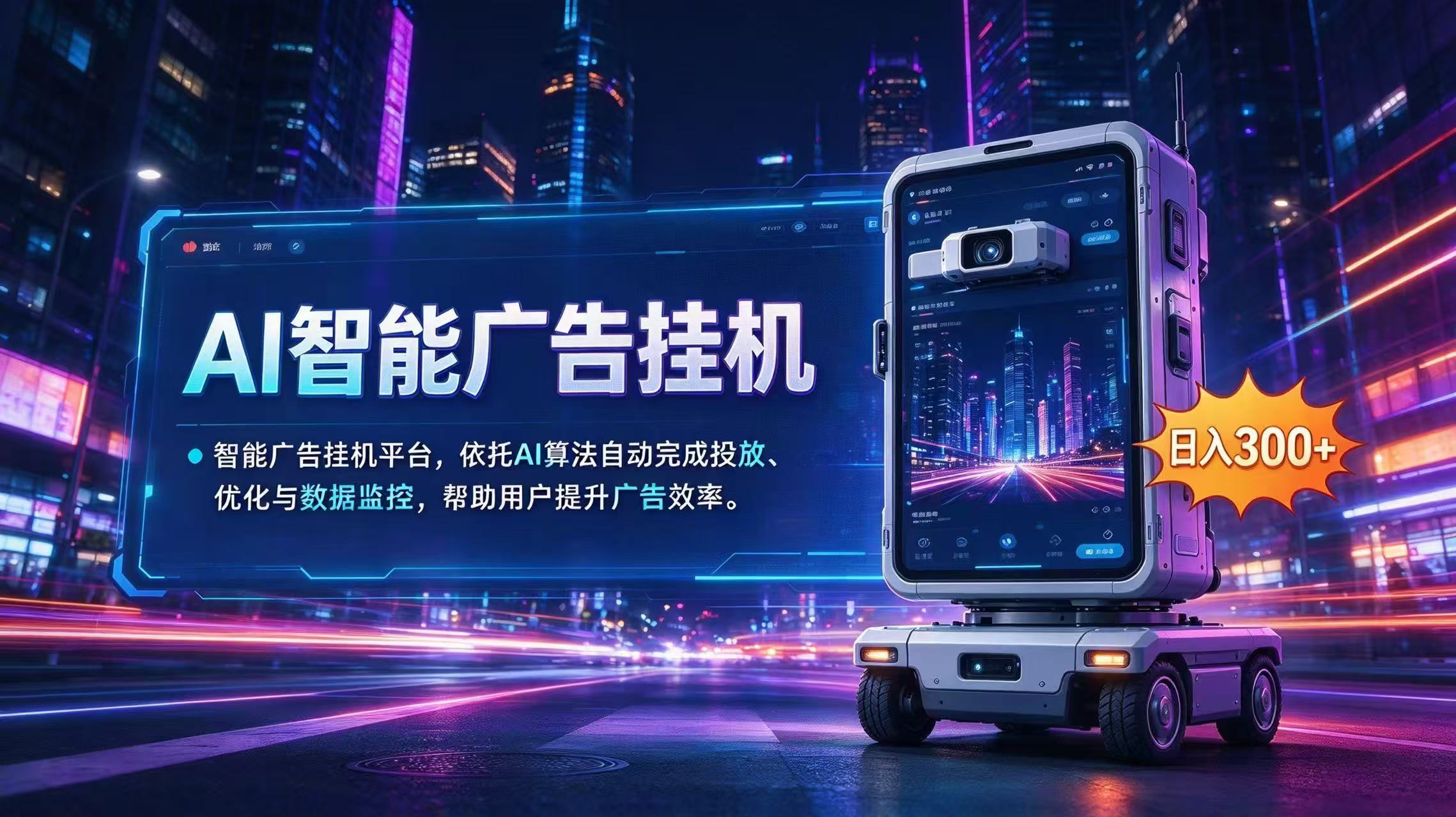 AI 智能广告挂机|AI 自动运行,轻松托管广告任务-皮皮网创