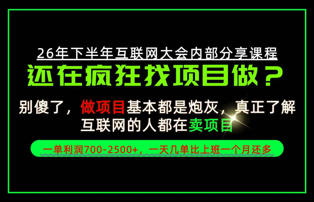请不要再疯狂的找项目了!卖项目一单700-2.5k+不香吗?当天上手,当天变现!【揭秘】-皮皮网创