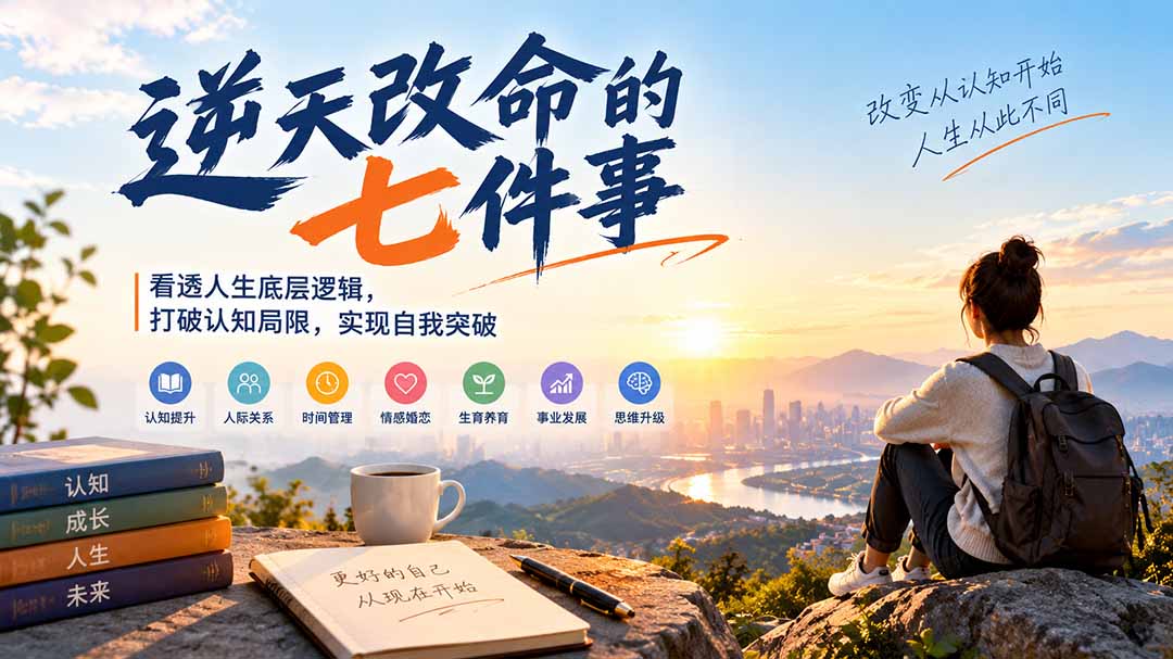 付费文章：逆天改命的七件事，看透人生底层逻辑，打破认知局限，实现自我突破-皮皮网创