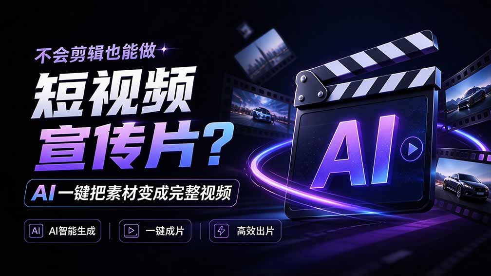 我跪下来了！不会剪辑也能做短视频宣传片？ AI 一键把素材变成完整视频，真是神奇，OpenFilm 超省事-皮皮网创