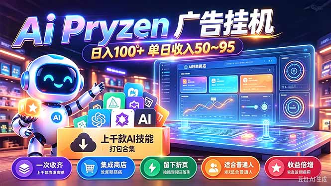 Pyrzen广告挂机, 全自动挂机风口项目, 单日50-95/天 虽然不是很暴力但是很稳-皮皮网创