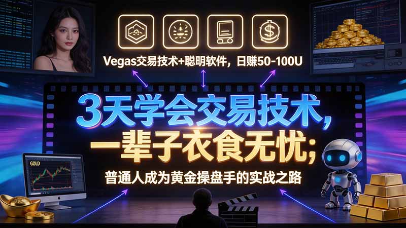 3 天学会 顺势而为交易系统,趋势看得懂、下单有依据:软件自动帮你盯盘,新手也能稳定复利-皮皮网创