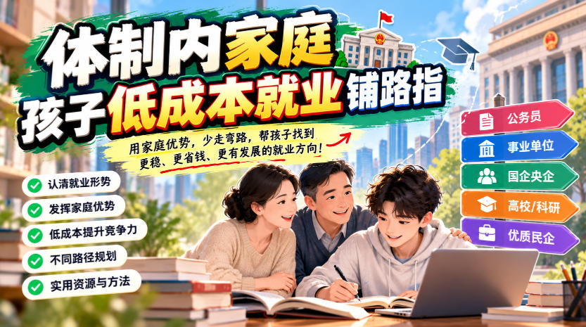 某公众号付费文章:体制内家庭,孩子低成本就业铺路指-皮皮网创