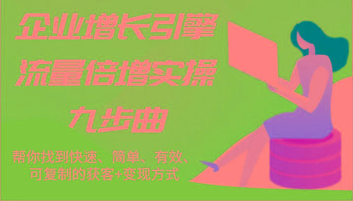 企业增长引擎流量倍增实操九步曲，帮你找到快速、简单、有效、可复制的获客+变现方式-皮皮网创