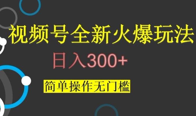 视频号最新爆火玩法，日入300+，简单操作无门槛【揭秘】-皮皮网创