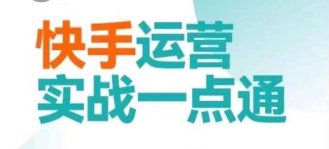 快手运营实战一点通，这套课用小白都能学会的方法教你抢占用户，做好生意-皮皮网创