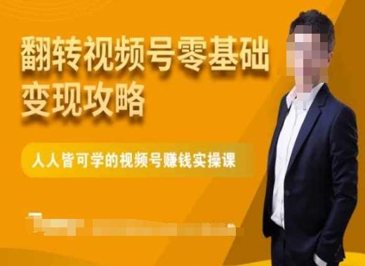 微信视频号零基础变现攻略，人人皆可学的视频号赚钱实操课-皮皮网创