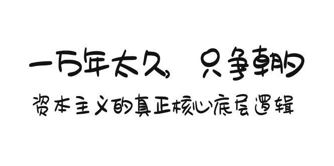 某付费文章《一万年太久，只争朝夕：资本主义的真正核心底层逻辑》-皮皮网创