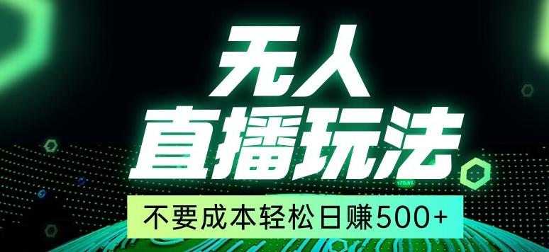 全网首发24年最新无人直播玩法，不需要成本，无需人力，一台电脑24小时为你工作-皮皮网创