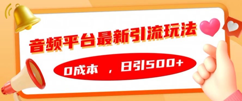 音频平台最新引流玩法，0成本，日引500+【揭秘】-皮皮网创