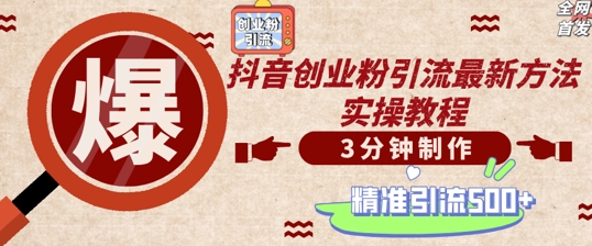 轻松制作创业类视频，一天被动加精准创业粉500+【揭秘】-皮皮网创