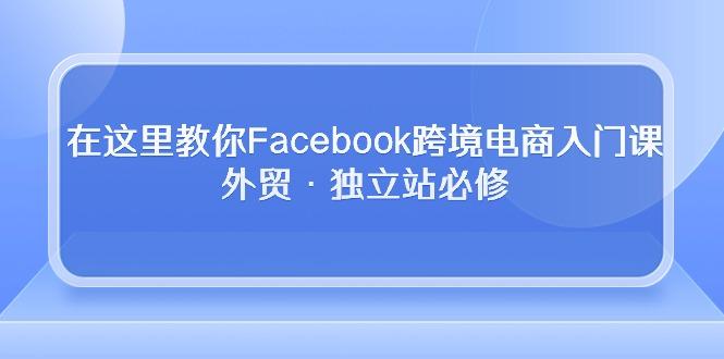 在这里教你Facebook跨境电商入门课，外贸·独立站必修-皮皮网创