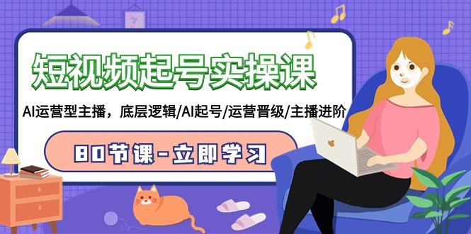 (9470期)短视频起号实操课，AI运营型主播，底层逻辑/AI起号/运营晋级/主播进阶/80节-皮皮网创