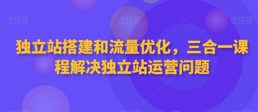 独立站搭建和流量优化，三合一课程解决独立站运营问题-皮皮网创