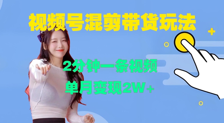 视频号混剪玩法，2分钟一条视频，单月变现2W+【揭秘】-皮皮网创