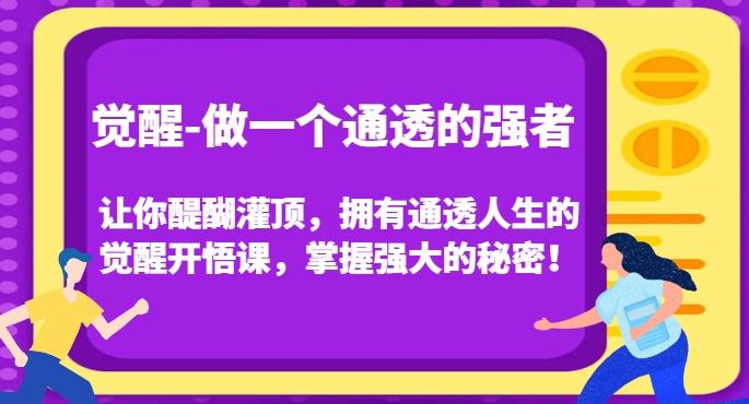 觉醒-做一个通透的强者，让你醍醐灌顶，拥有通透人生的觉醒开悟课，掌握强大的秘密！-皮皮网创