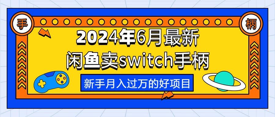 2024年6月最新闲鱼卖switch游戏手柄，新手月入过万的第一个好项目-皮皮网创