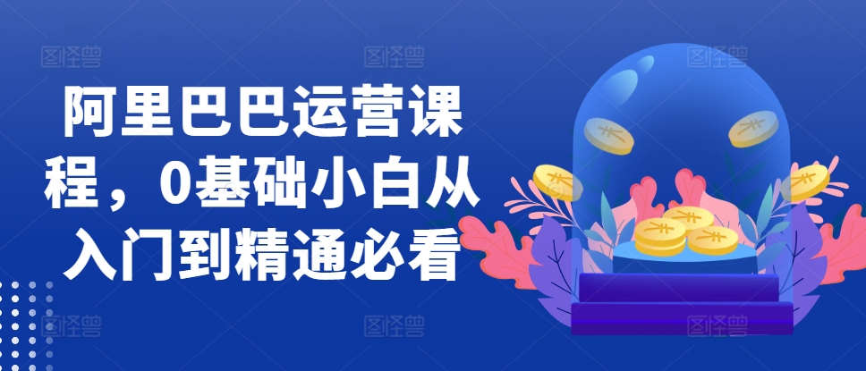 阿里巴巴运营课程，0基础小白从入门到精通必看-皮皮网创