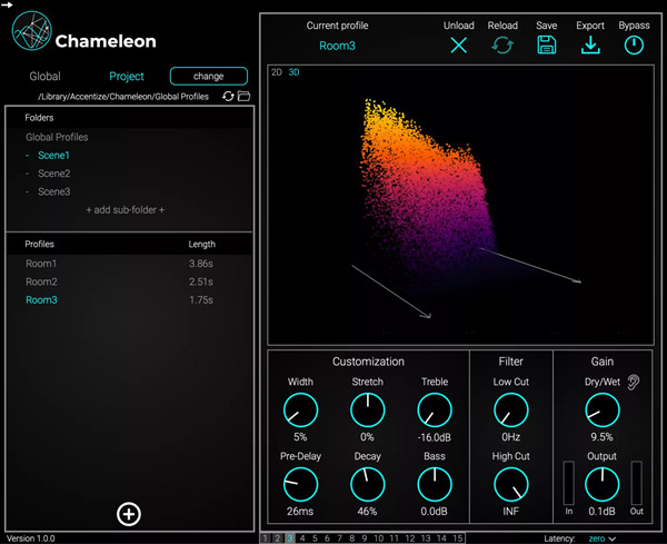Accentize Chameleon(智能音频插件) v2.1.1 免费版-皮皮网创