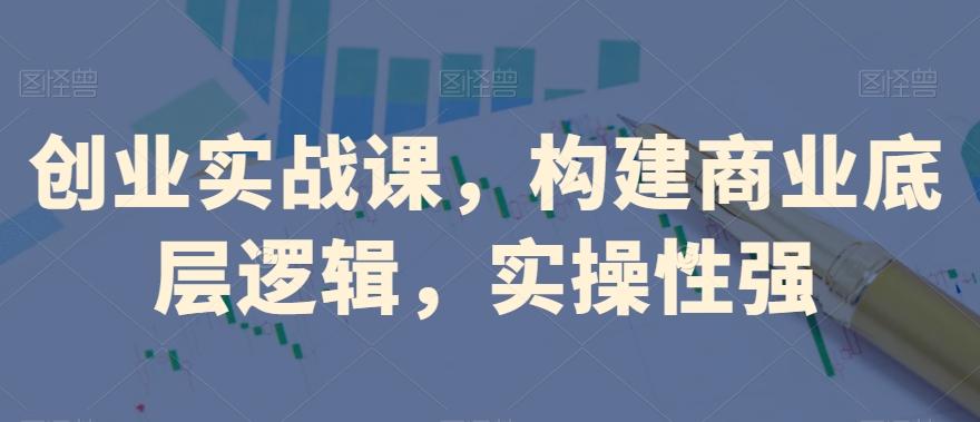 创业实战课，​构建商业底层逻辑，实操性强-皮皮网创
