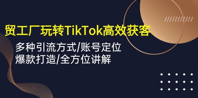 外贸工厂玩转TikTok高效获客，多种引流方式/账号定位/爆款打造/全方位讲解-皮皮网创