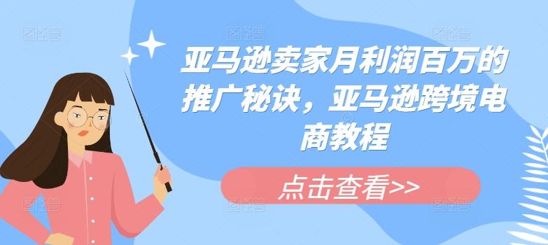亚马逊卖家月利润百万的推广秘诀，亚马逊跨境电商教程-皮皮网创