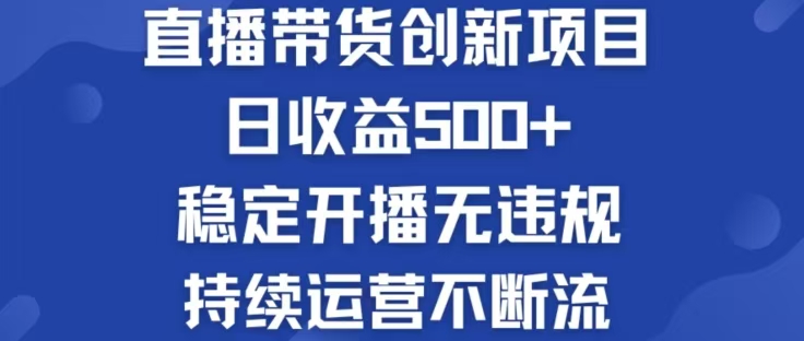淘宝无人直播带货创新项目，日收益500，轻松实现被动收入-皮皮网创