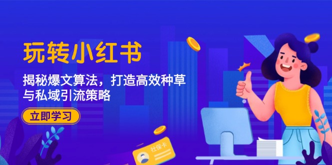 玩转小红书：揭秘爆文算法，打造高效种草与私域引流策略-皮皮网创