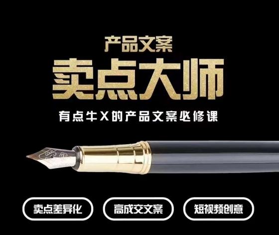 产品文案【卖点大师】高转化电商，有点牛X的产品文案必修课-皮皮网创