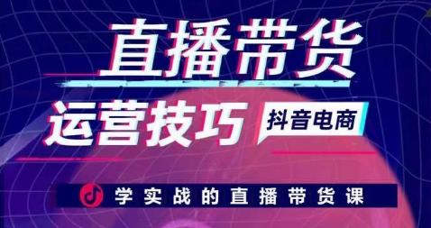 直播带货运营技巧，学实战的直播带货课-皮皮网创