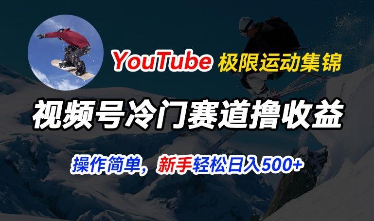 视频号冷门赛道撸收益，YouTube搬运极限运动集锦，暴力起号，操作简单流量高，轻松日入5张【揭秘】-皮皮网创