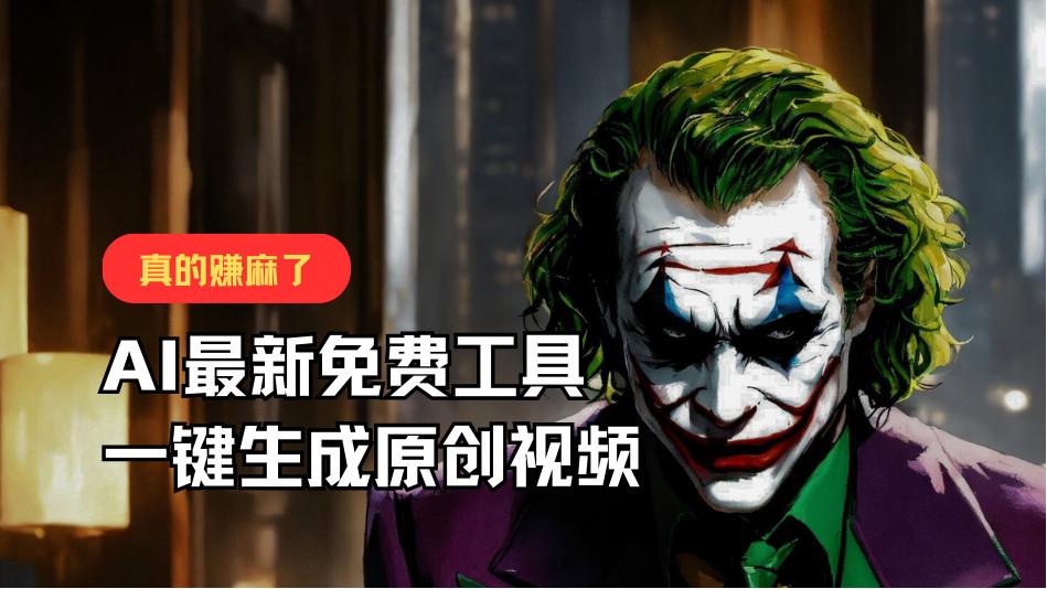 最新免费AI工具，一键生成原创视频，佛系搬运，轻松月入10000+！-皮皮网创